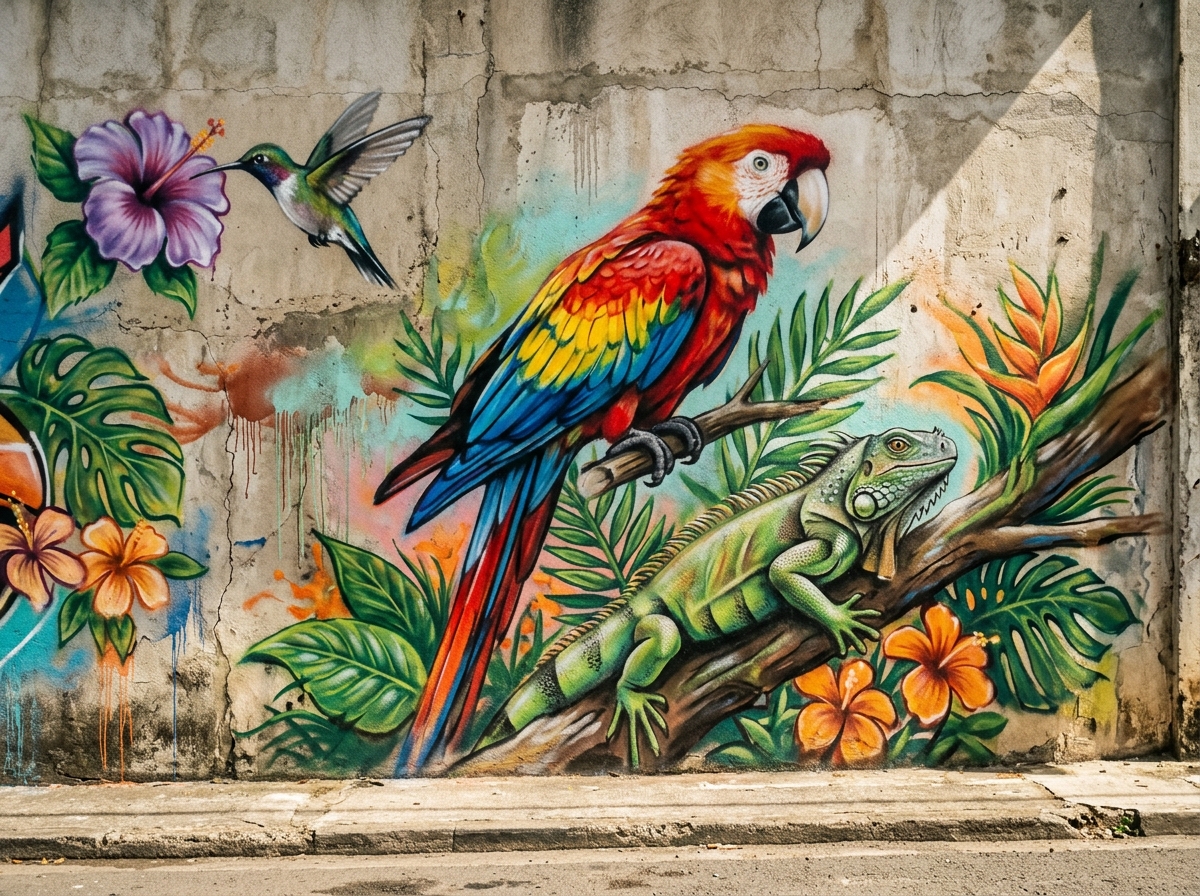 Fresque faune locale