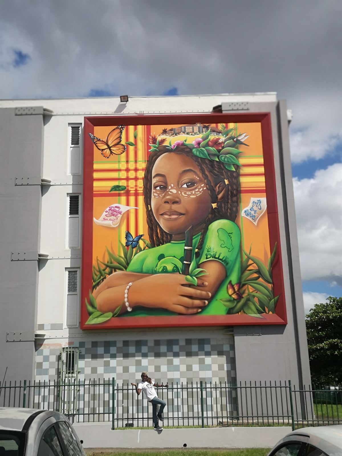 Fresque monumentale Doudou Style — grand format extérieur