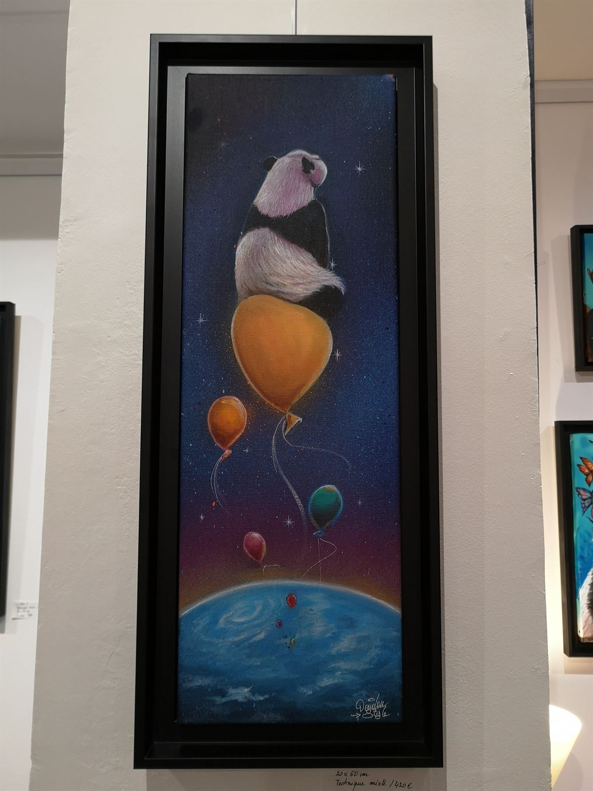 L'Envol — toile 20×60 cm, technique mixte 2019